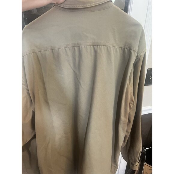 Carhartt Mens Blanket Lined Relaxed Fit Flannel Shirt Tan Jacket Coat XL Tall. - Picture 7 of 7
